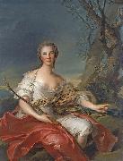 Jean Marc Nattier Portrait of Madame Bouret as Diana oil painting artist
